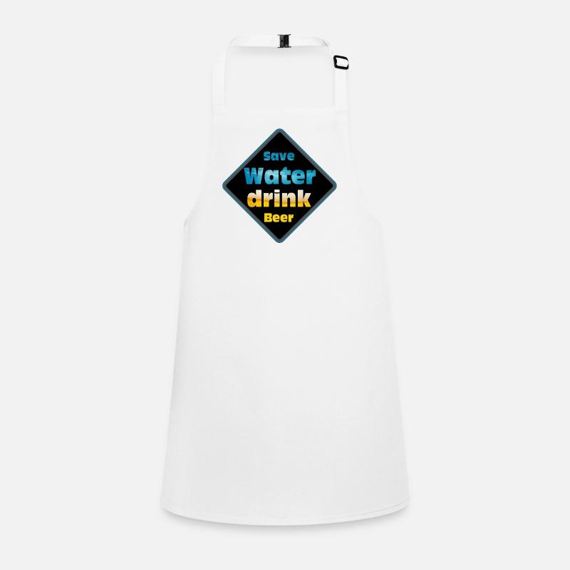 Save Water Drink Beer Shield Design Children's Apron