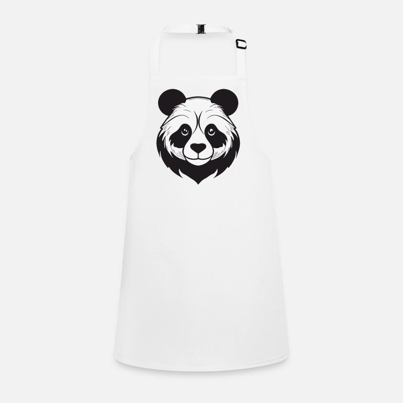 Illustrative panda with gentle features Children's Apron