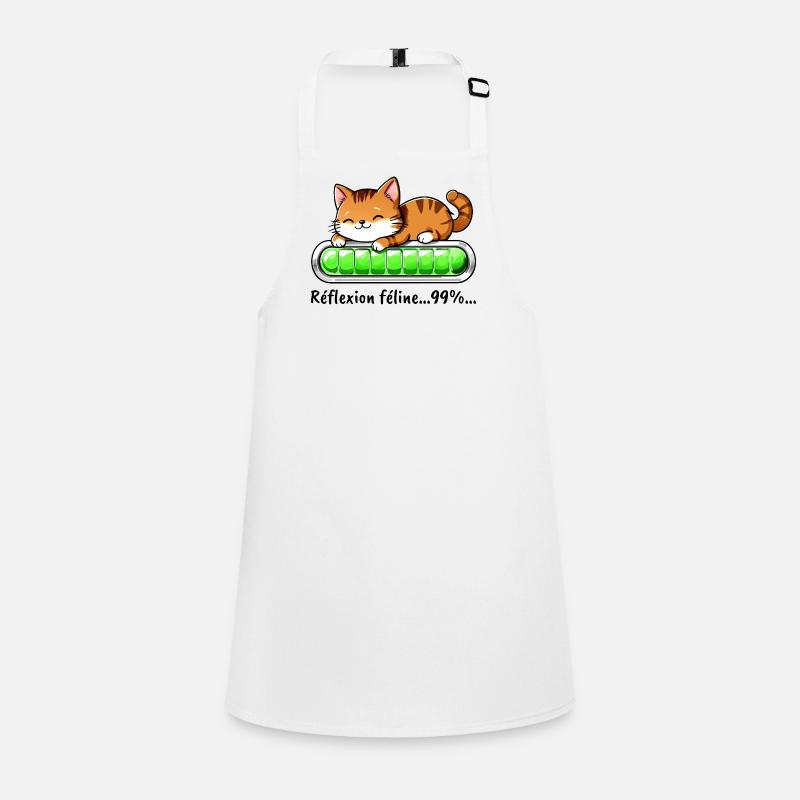 Réflexion Féline à 99% - Chat Mignon Tablier Enfant