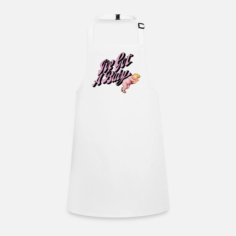 J’ai un bébé style rétro rose Tablier Enfant