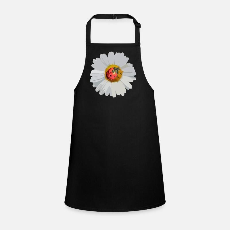 Daisies with Ladybug Motif Children's Apron