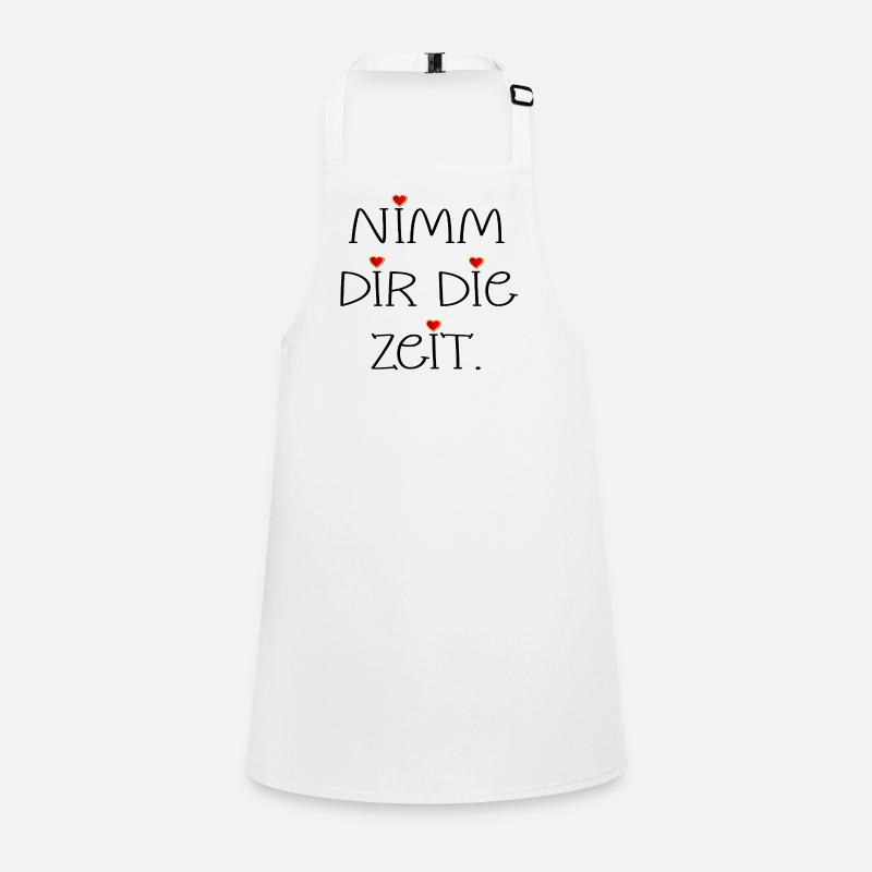 NIMM DIR DIE ZEIT - HERZ Schürze für Kinder