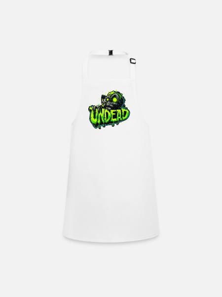Undead - Schürze für Kinder - Weiß - Vorne