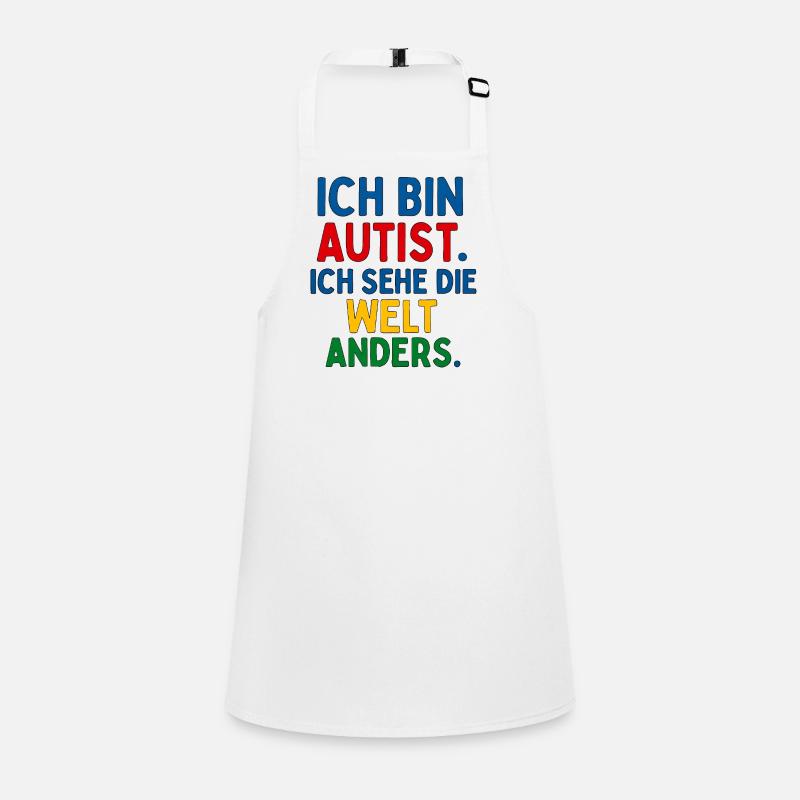 Ich bin Autist. Ich sehe die Welt anders. Schürze für Kinder