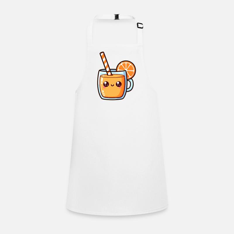 Conception de tasse de jus d’agrumes kawaii Tablier Enfant