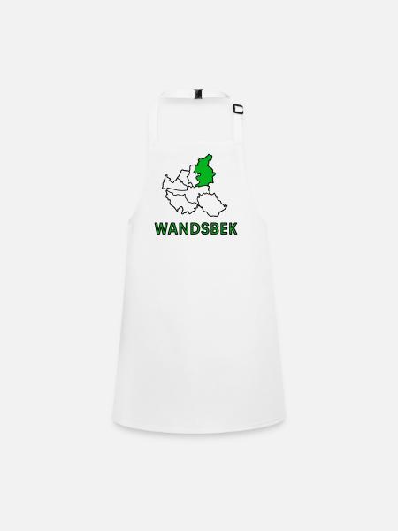 Wandsbek, un quartier de Hambourg - Tablier Enfant - blanc - Devant