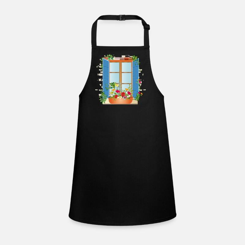 Summer window with flower box Children's Apron