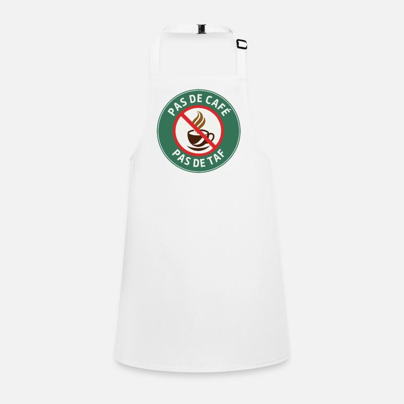 No coffee, no work – Humour Matin Children's Apron