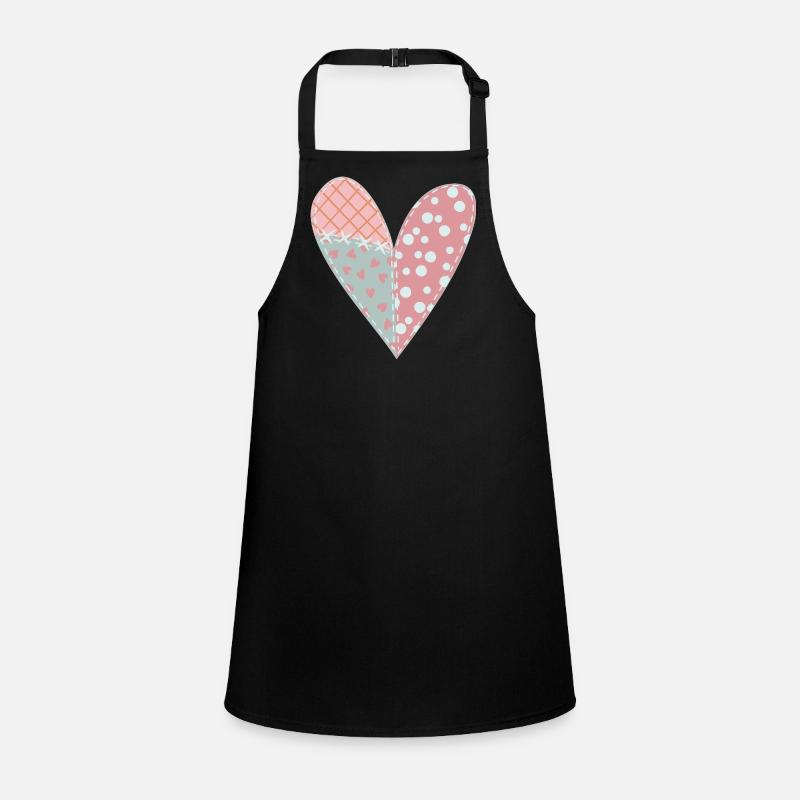 Coeur Patchwork No6 Tablier Enfant