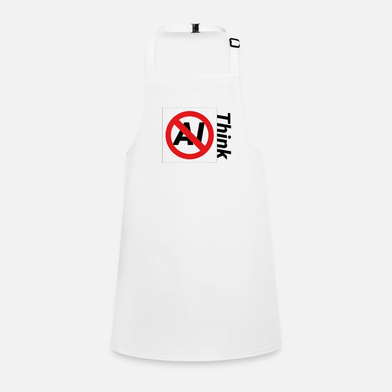 Minimalist Forbidden Text Illustration Children's Apron