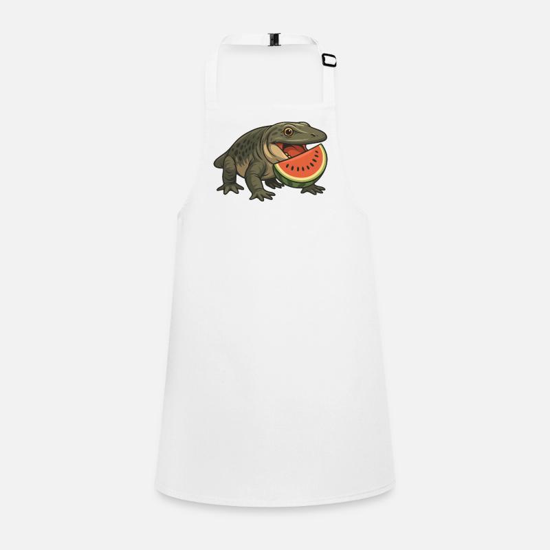 Primeval Amphibian Evolution Cartoon Melon Children's Apron