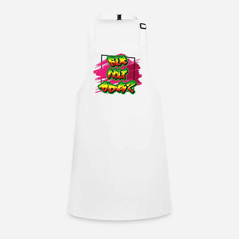 Graffiti Inspired Paint Sprayer Design, Dialect Children's Apron