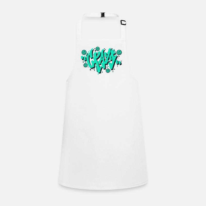 Crazy Graffiti Letters Design Children's Apron