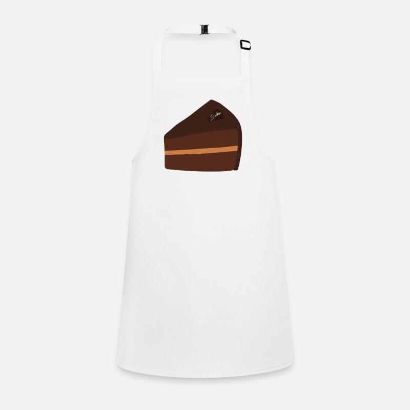Sacher Chocolate Slice Illustration Design Children's Apron
