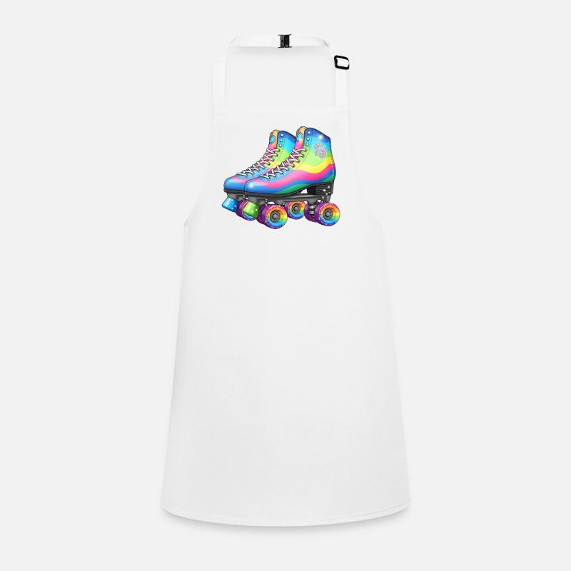 Rainbow Roller Skates Retro Disco Style Schürze für Kinder