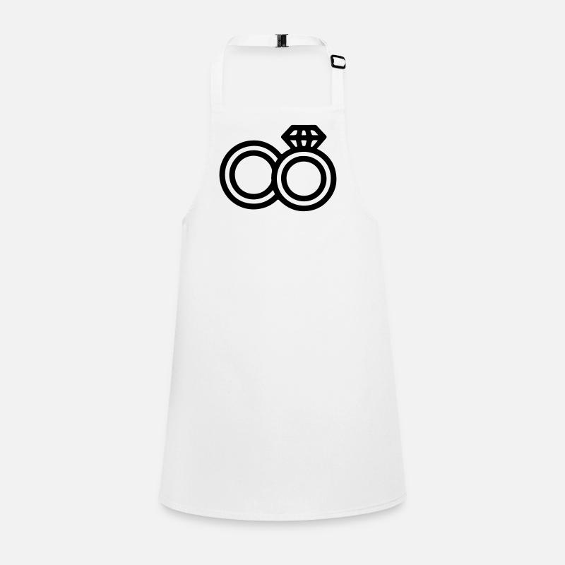 Eheringe Hochzeit Schürze für Kinder