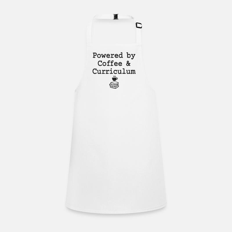 Propulsé par Coffee &amp; Curriculum Déclaration sur le café Tablier Enfant