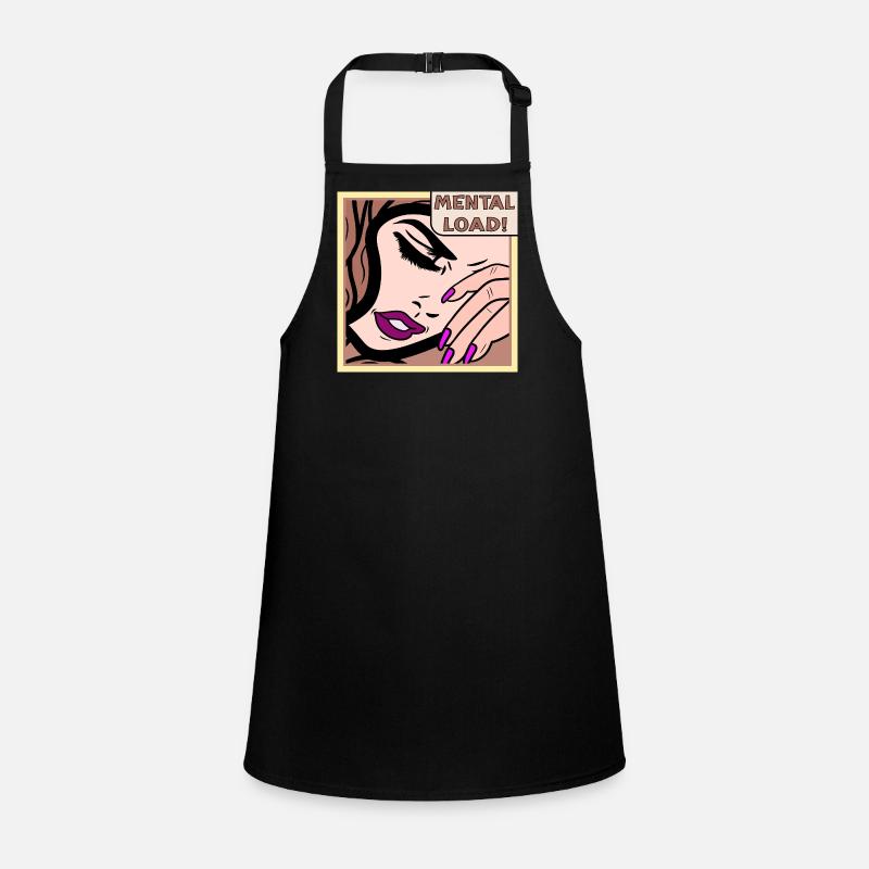 Mental Load Retro Pop Art Children's Apron