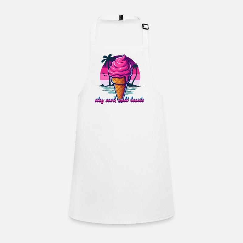 Pink Eiscreme Sunset Design Children's Apron