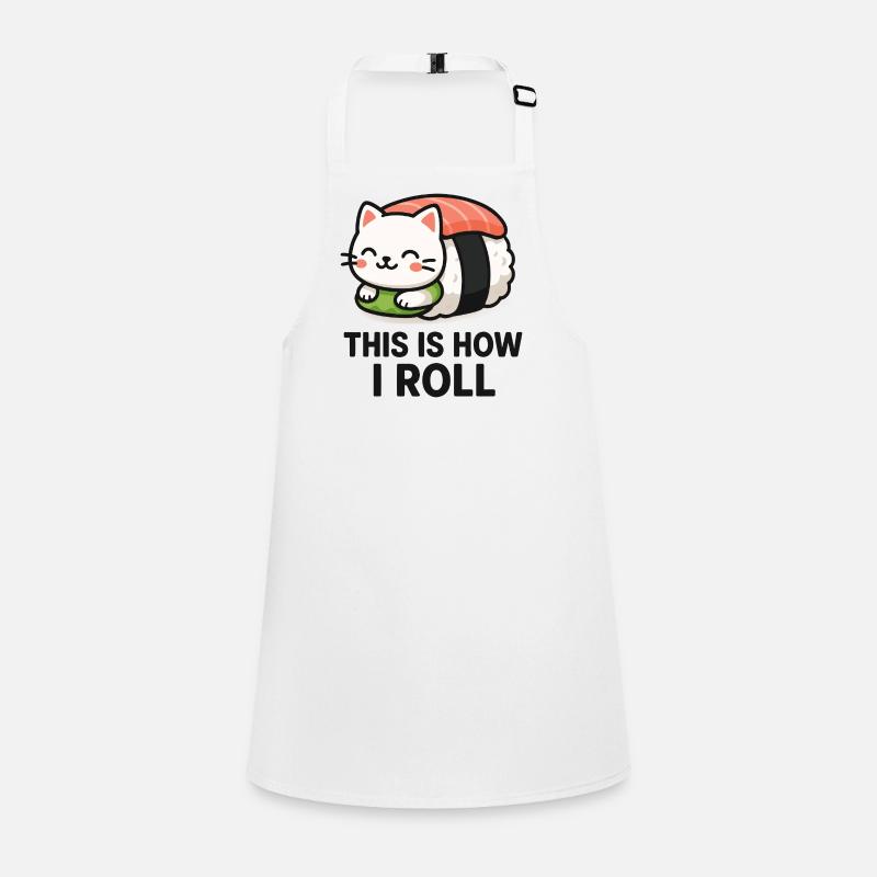 Illustration de sushi de chat Tablier Enfant