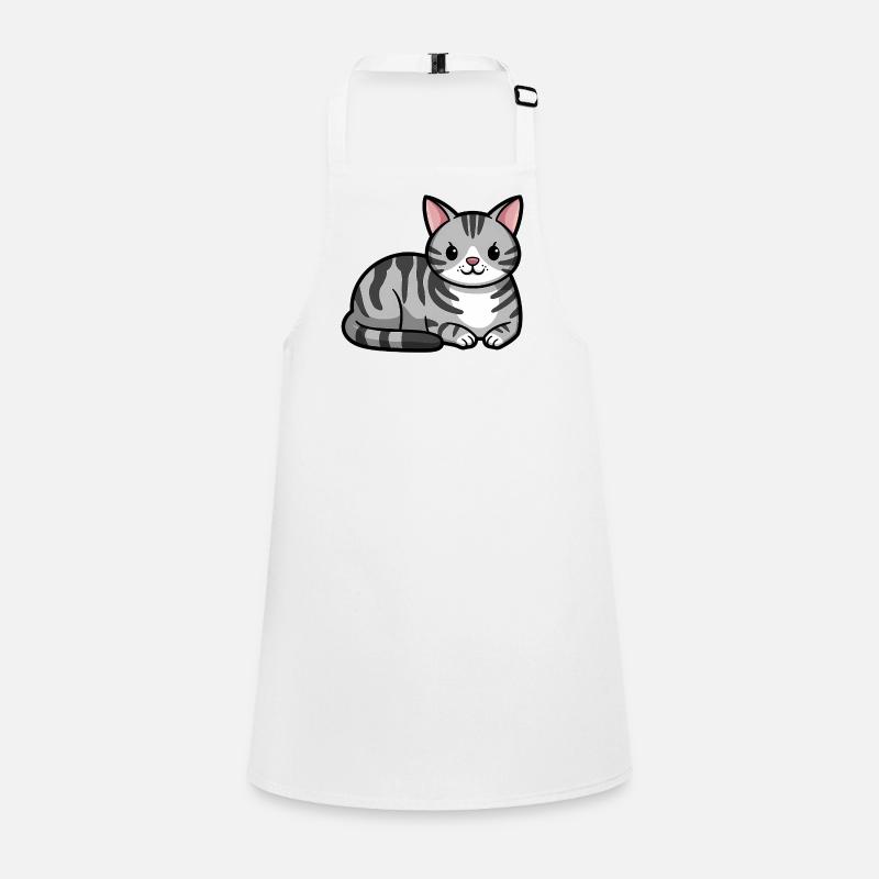 Grey Tabby Cat Children's Apron