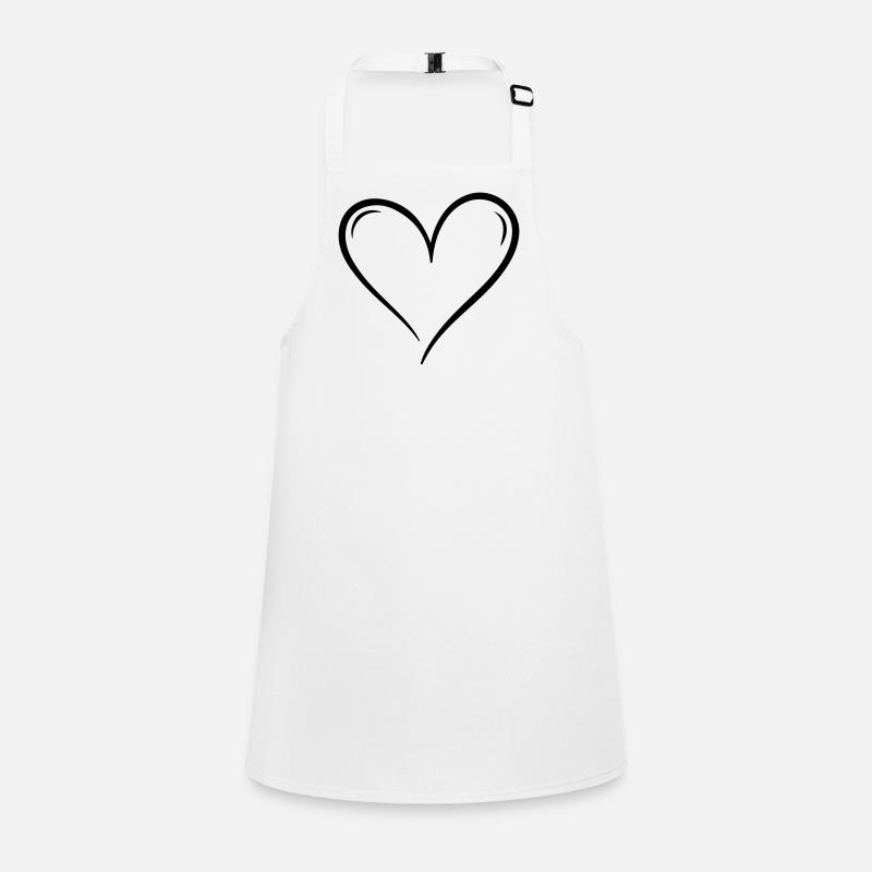 Heart icon illustration Children's Apron