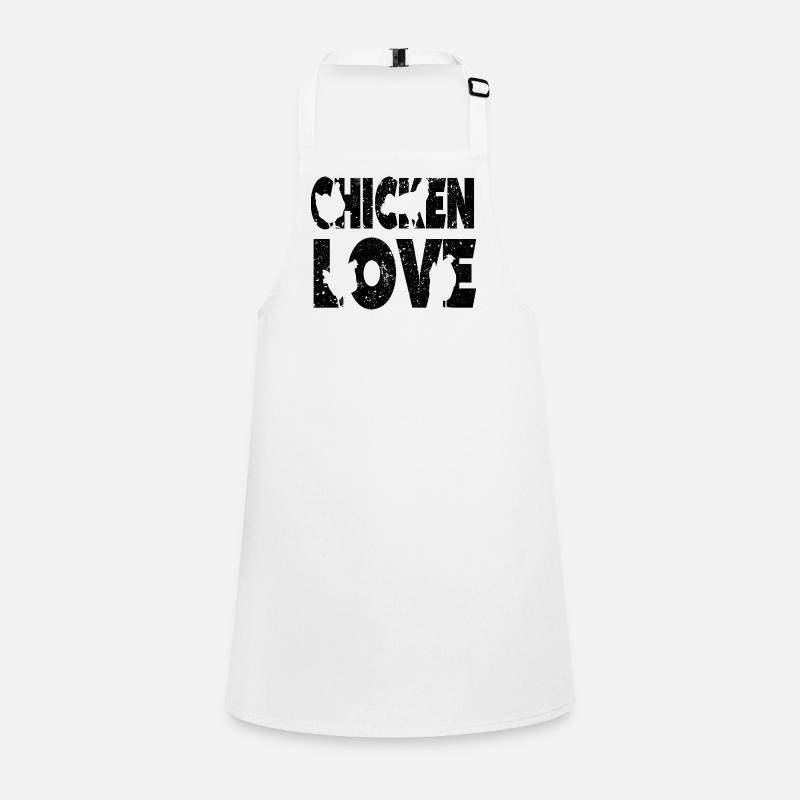 Chicken Love Graffiti Design Children's Apron