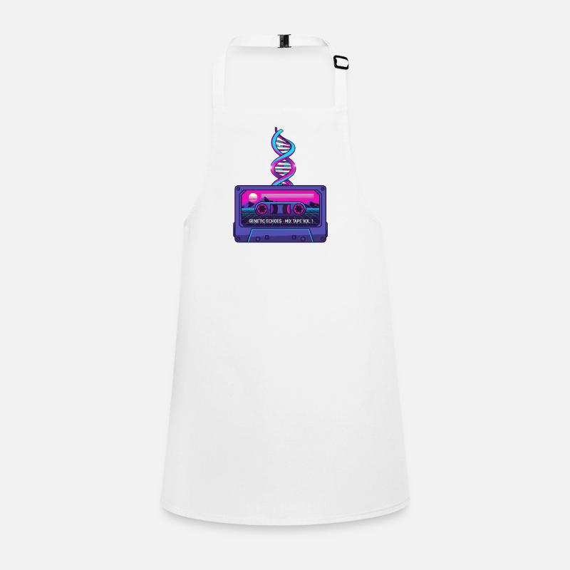 Neon Rétro Cassette DNA Art Tablier Enfant