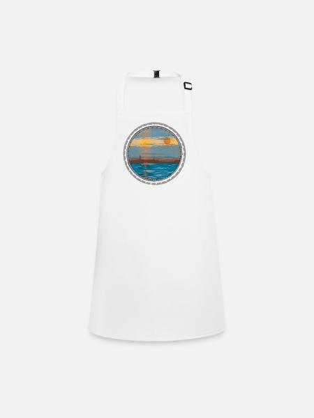 Sunset on the water - Children's Apron - white - Front