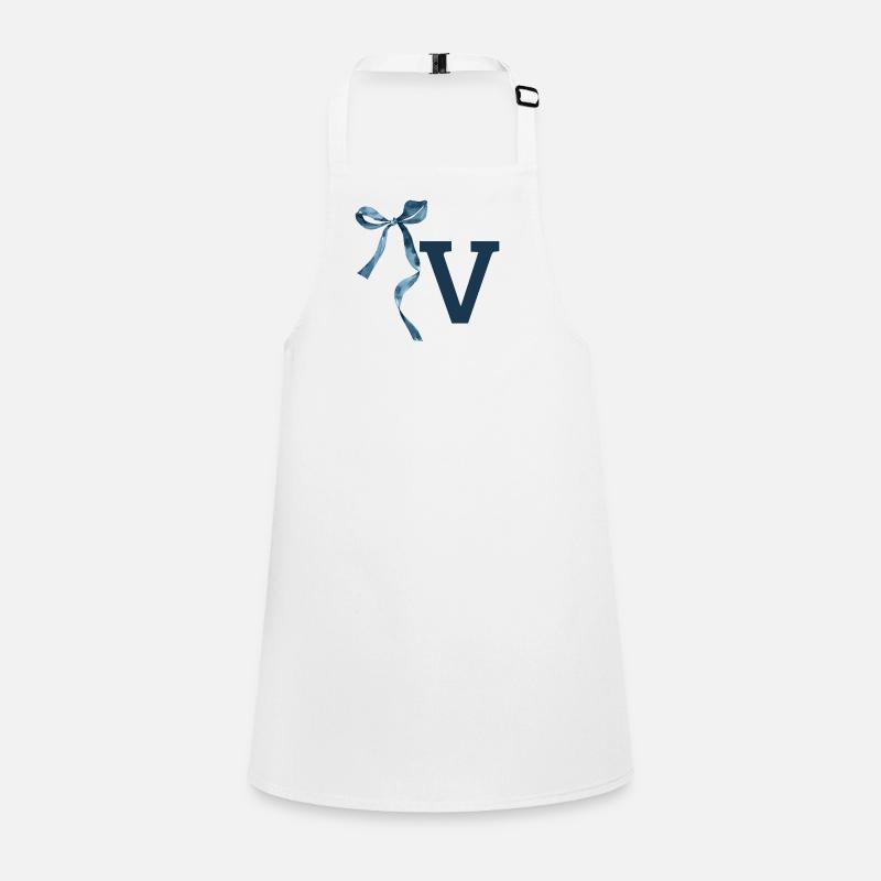 Geschenkidee Monogram V Schürze für Kinder
