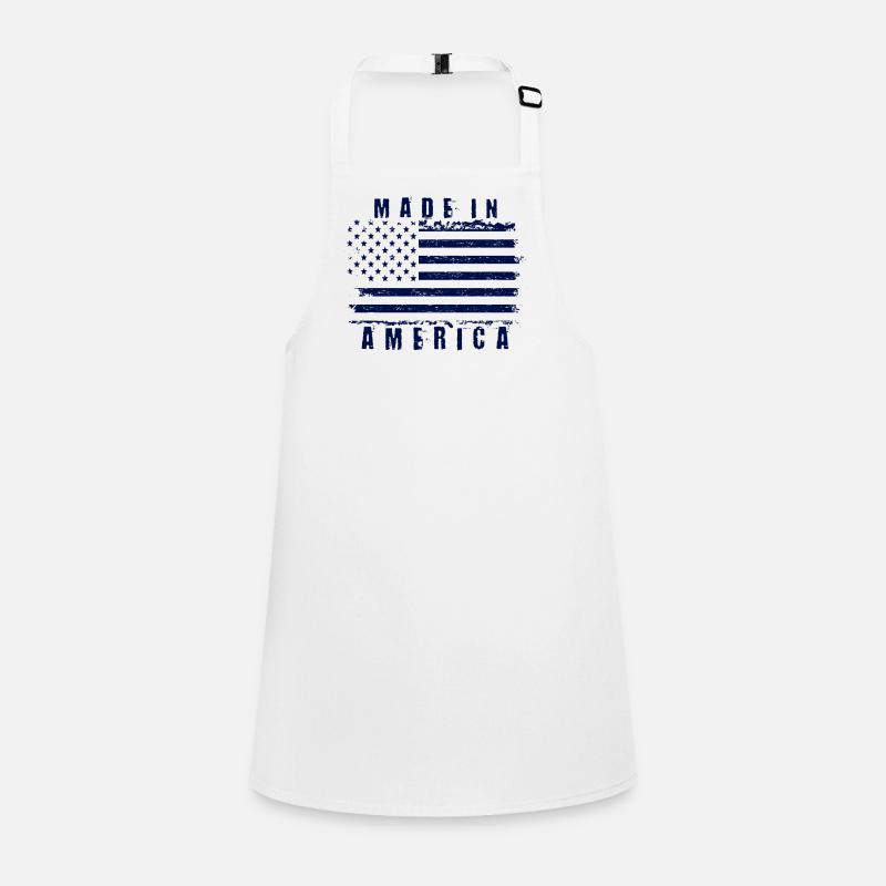 Drapeau américain avec texte stylisé Tablier Enfant