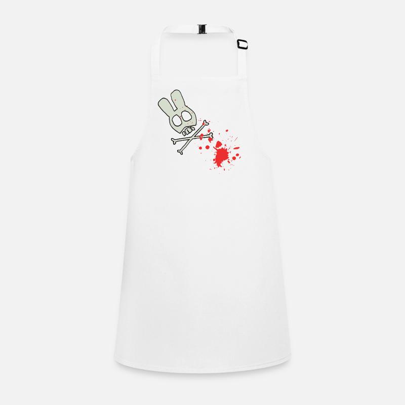 Skull Skeleton with Blood Splatters Children's Apron
