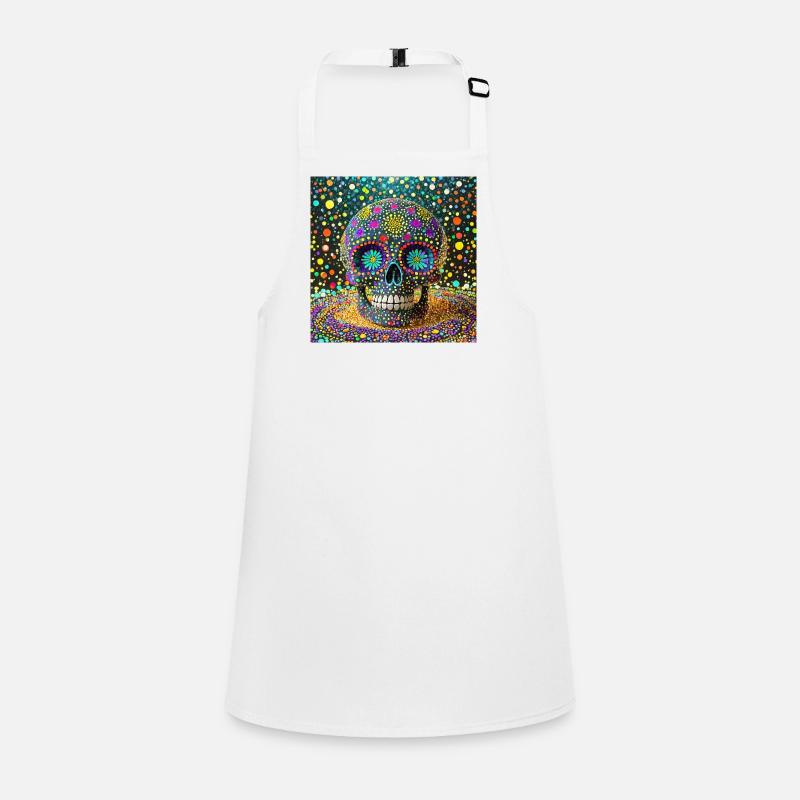 Crâne Dia de los Muertos Tablier Enfant