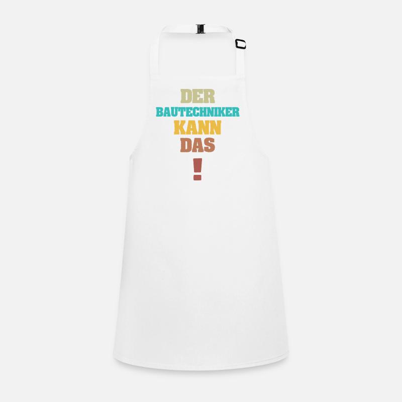 Construction technician as funny Children's Apron