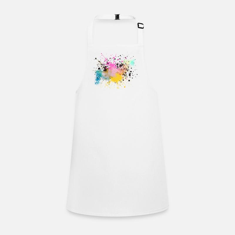 Colorful Paint Splash Design Children's Apron