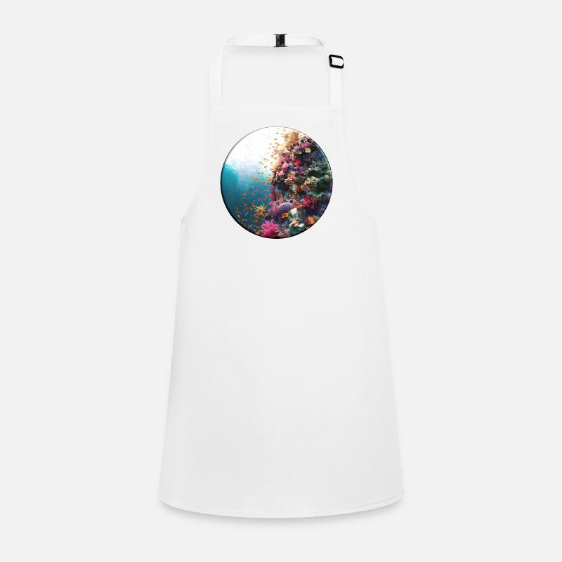 Versatile coral reef underwater design Children's Apron