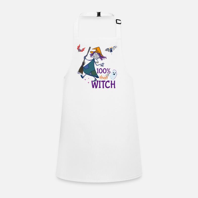 Halloween Hexe Schürze für Kinder