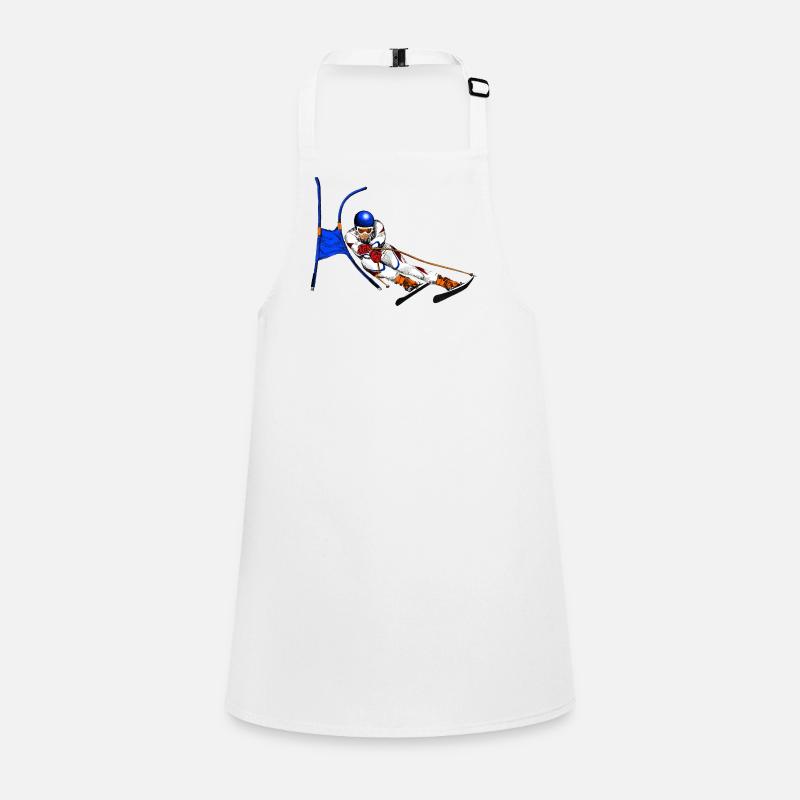 Alpine skis in archway flight Children's Apron
