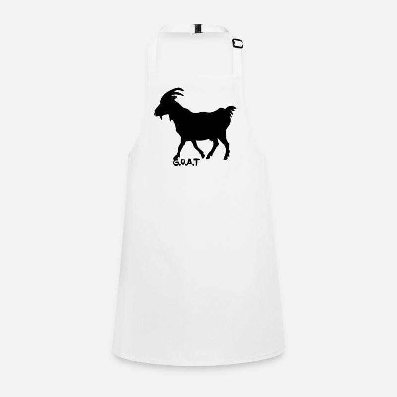 G.O.A.T. black Children's Apron