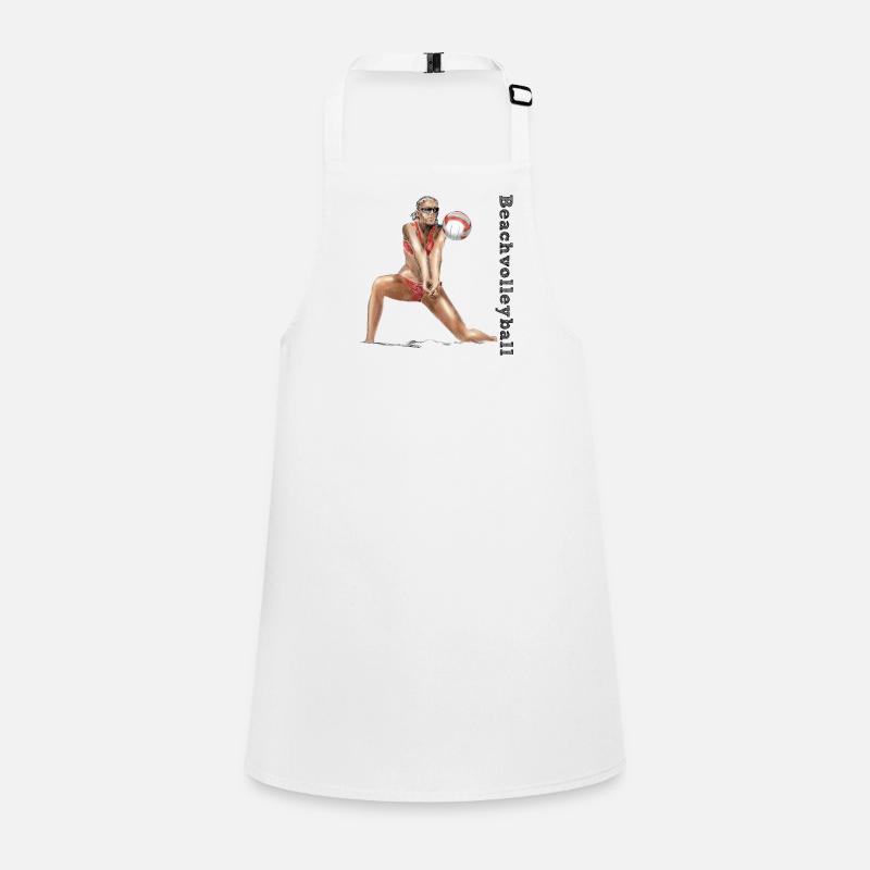 Volleyball Diva Red Children's Apron