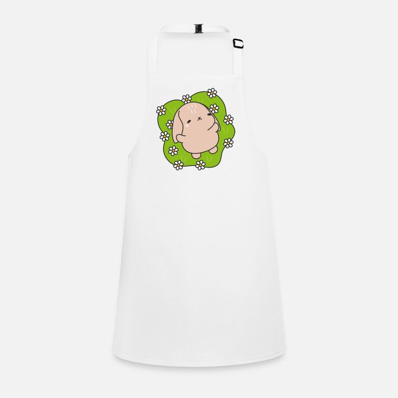 Kawaii Rabbit Under Daisies Children's Apron