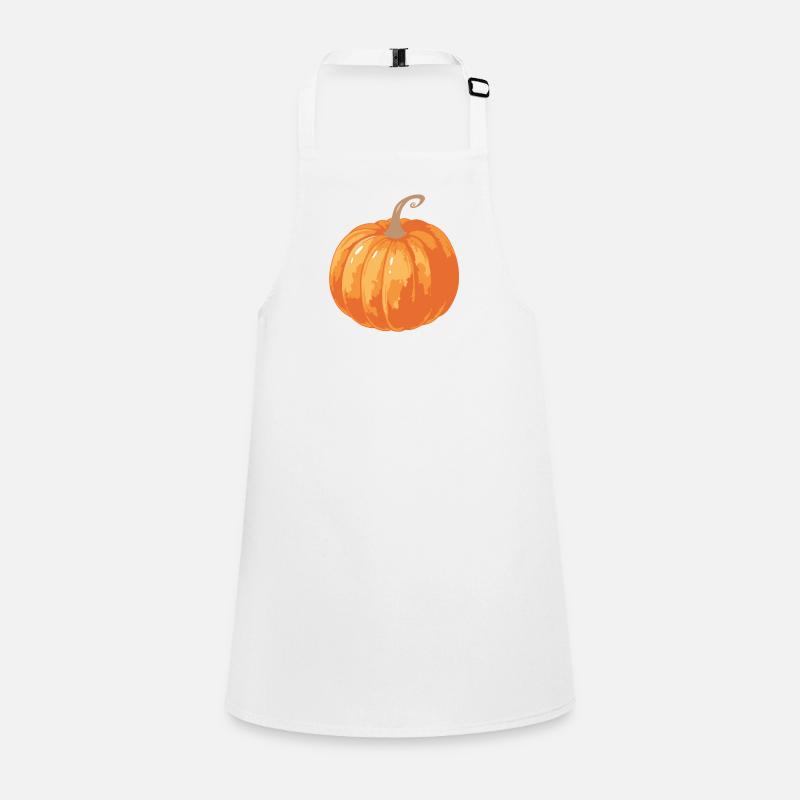 Orange pumpkin vintage illustration Children's Apron