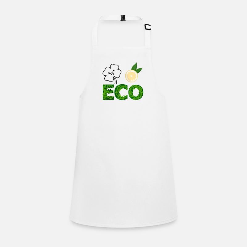 Eco Leaf Letters with Lemon Slice Children's Apron