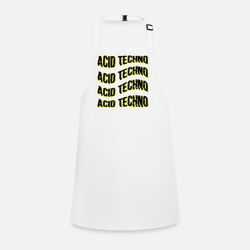 Glitch Acid Techno Repeats Neon Children's Apron