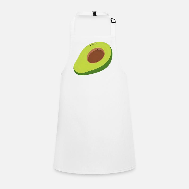 Avocado Halbschnitt Illustration Children's Apron