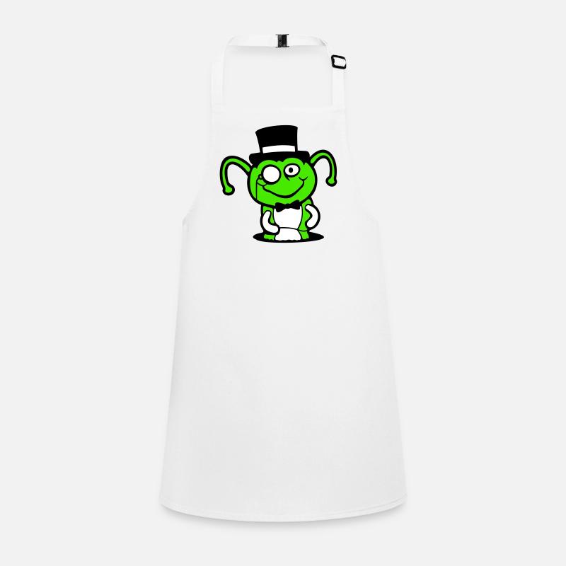 Caterpillar Top Hat Monocle Gentleman Empire Hole Bottom Children's Apron