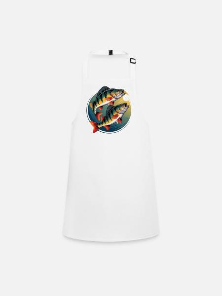 Two perch in a circle - Children's Apron - white - Front