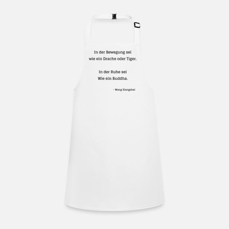 In der Bewegung sei wie ein Drache oder Tiger Schürze für Kinder