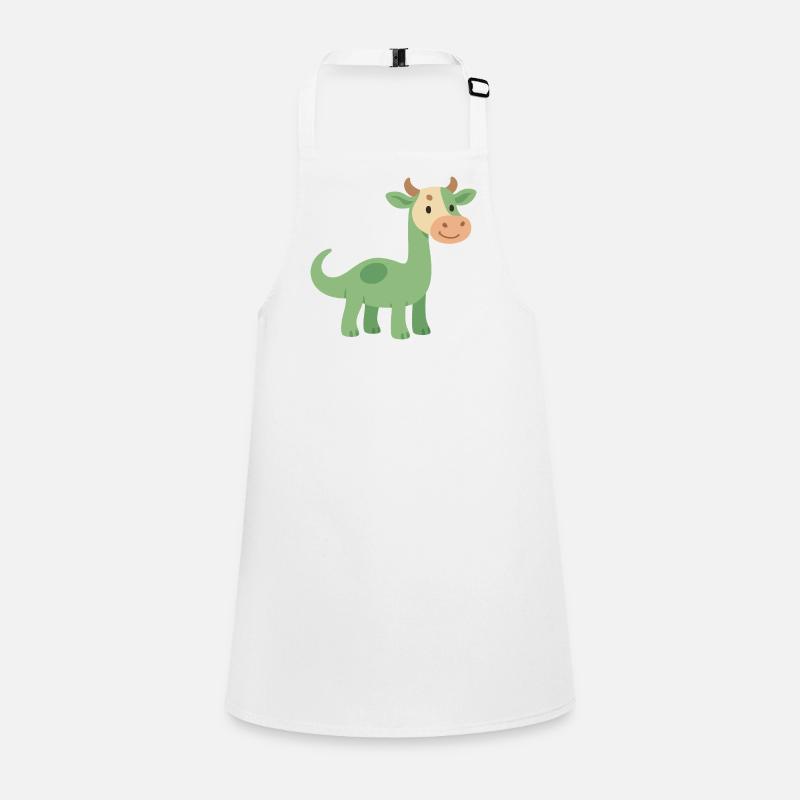 Dinosaur with cowhide head Children's Apron