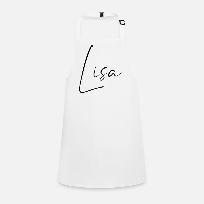 Lisa / Conception du nom de l’écriture manuscrite Tablier Enfant
